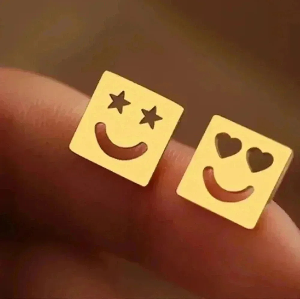 Smiling faces Hot Stainless Steel Earring